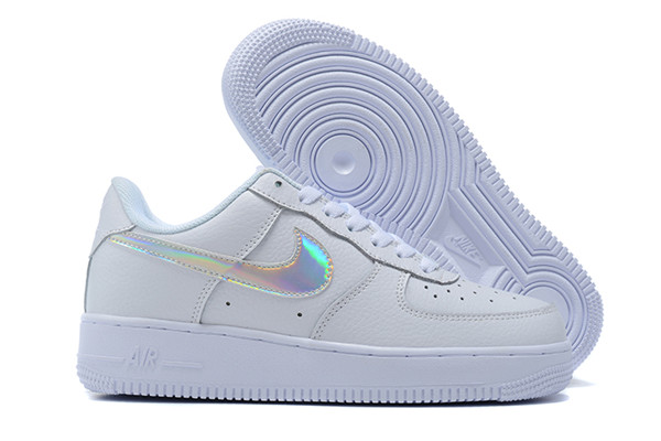 Women's Air Force 1 Low Top White Shoes 077